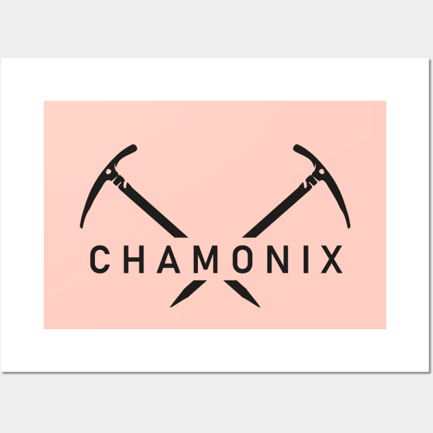 Chamonix Ice axes Wall Art by leewarddesign